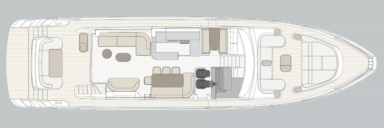 Boong chính - Nhà bếp kín (Main deck - Enclosed galley)