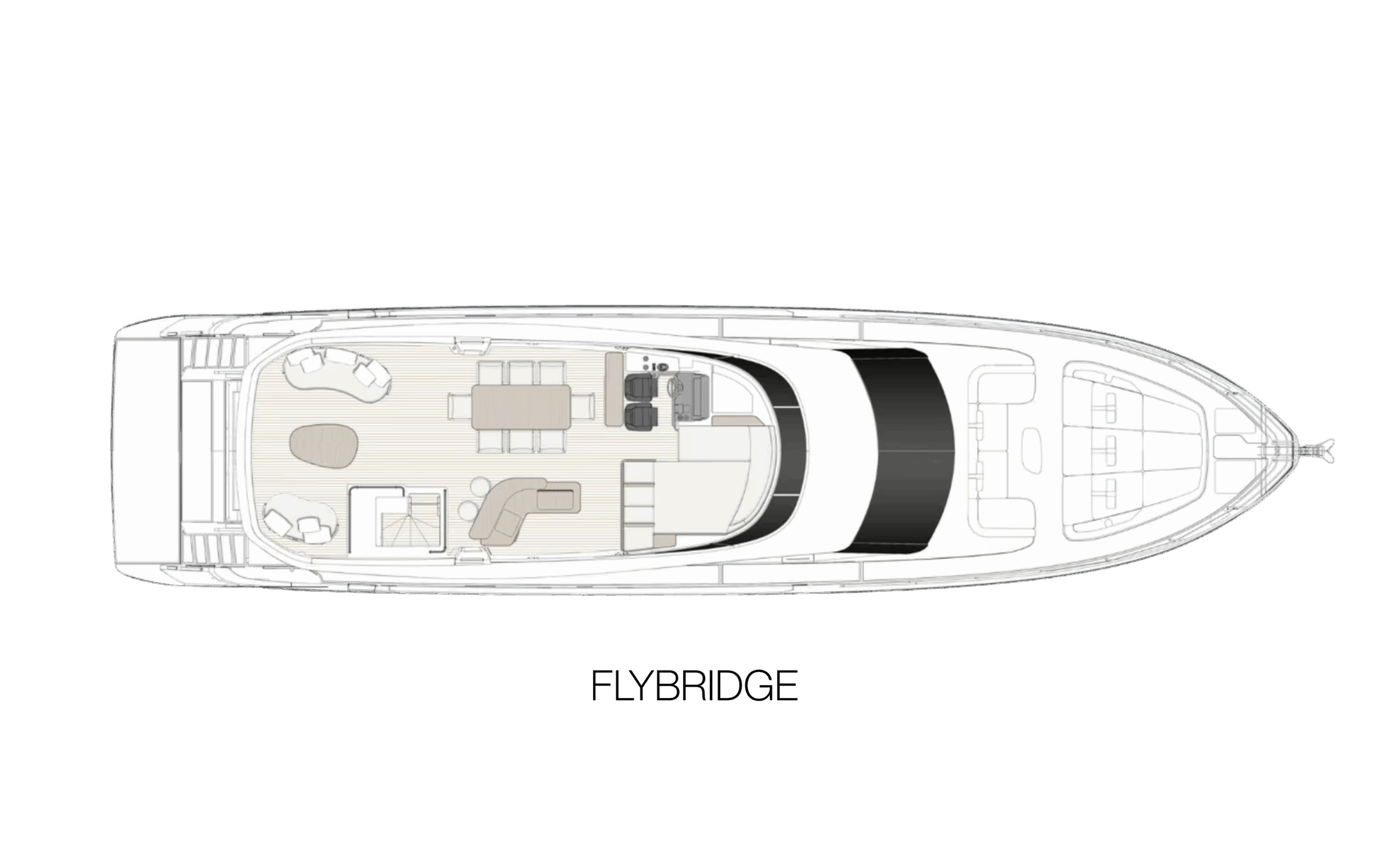 AZIMUT FLY 82 LAYOUT FLYBRIDGE
